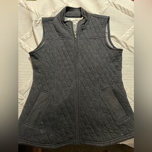 Dark Grey Zip up vest!
